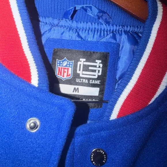 Buffalo Bills Varsity Jacket Men’s Medium NFL Ultra Game Chenille NWT - Picture 5 of 6
